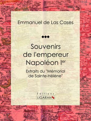 cover image of Souvenirs de l'empereur Napoléon Ier